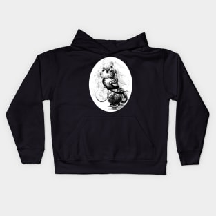 Pirate rat ink drawing - Fantasy inspired art and designs Kids Hoodie